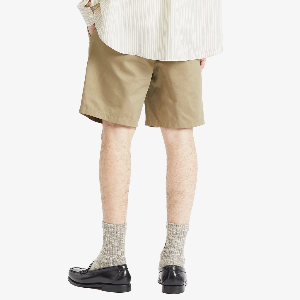 AMI Paris Men's Elasticated Waist Cotton Shorts Laurel